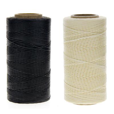 260M 150D 1 Mm Flat Leather Sewing Waxed Thread Cord for Leather DIY Craft Hand Stitching