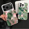 Summer Plants Green Leaf Soft Phone Case for iPhone 15 16 17 Pro Max 17Air 16E 14 Plus 13 12 Mini Shockproof Cover Back Shell