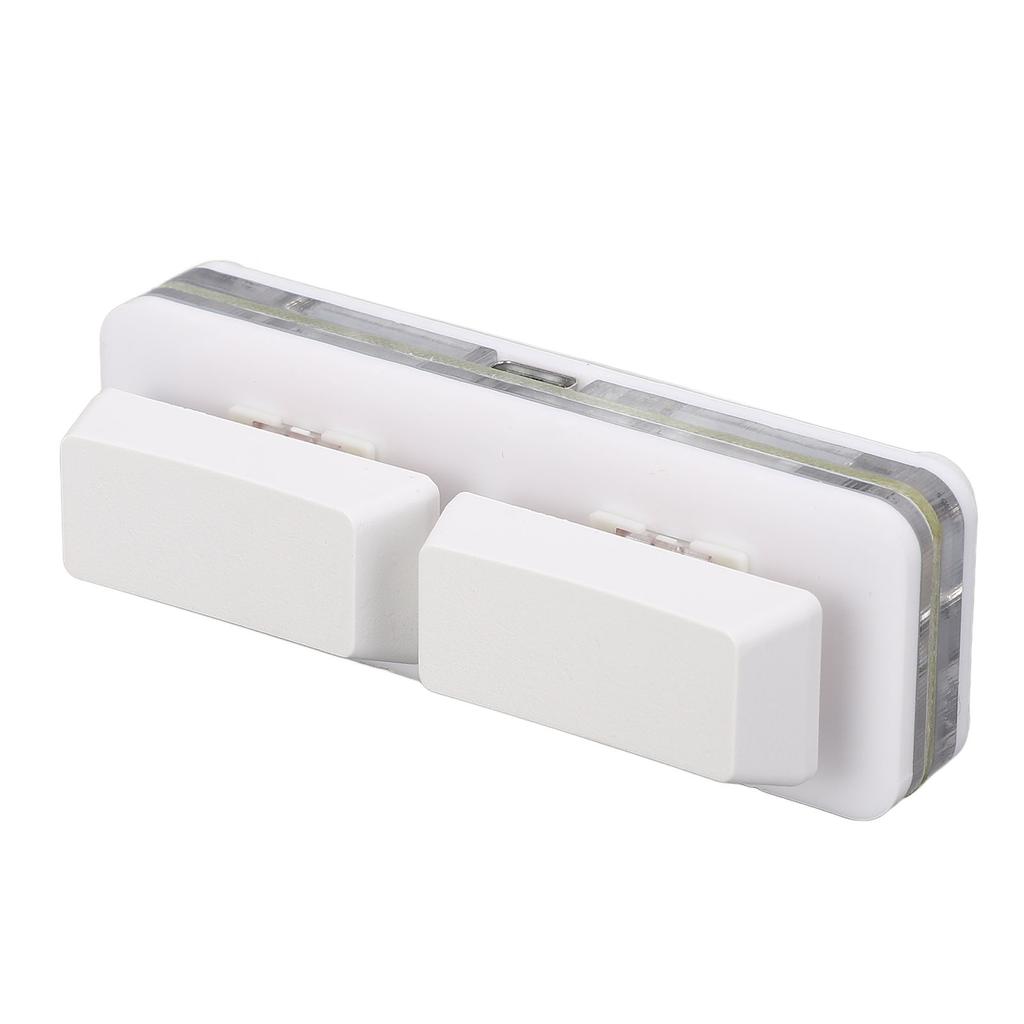 Programmable PC Keyboard 2 Key RGB USB Wired Hot Swappable Programmable OSU Mechanical Keypad for Gaming White