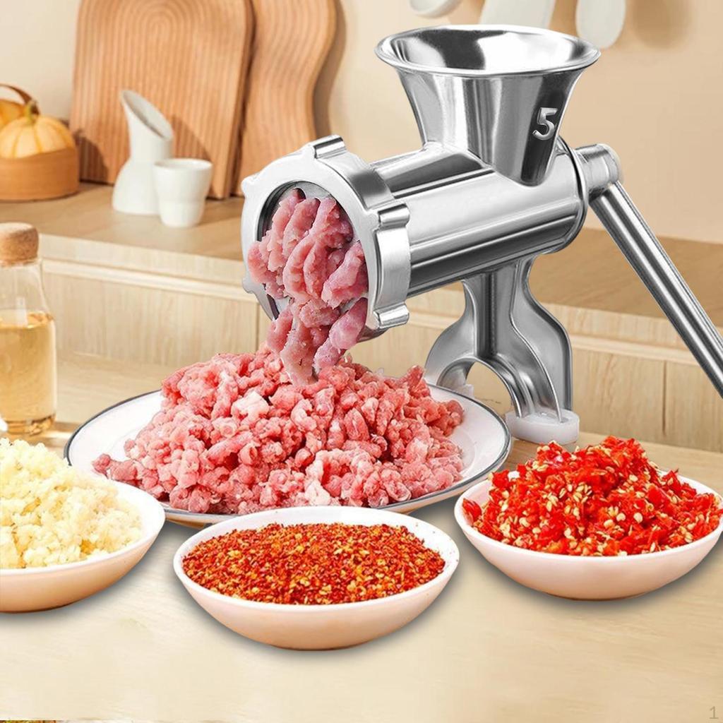 Manual Meat Grinder Attachment Rotary for Dining Room Restaurant