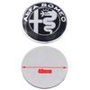 JNZSP1 1pcs 3D alfa romeo 40mm aluminum steer wheel emblem Sticker Car Steering Wheel Sticker Car Interior Emblem Car Accessories