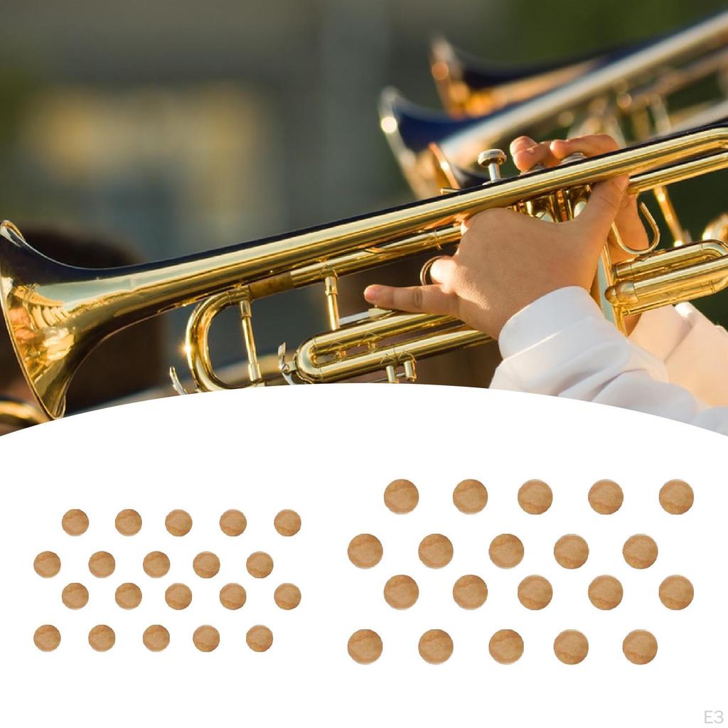 20 stycken korkdynor för trumpetunderhållsdelar blåsinstrument