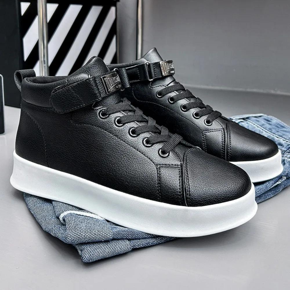 Men's Shoes New High Top Sports Shoes for Men Thick Soled Versatile Casual Shoes Man Ankle Boots Designer Loafers Men