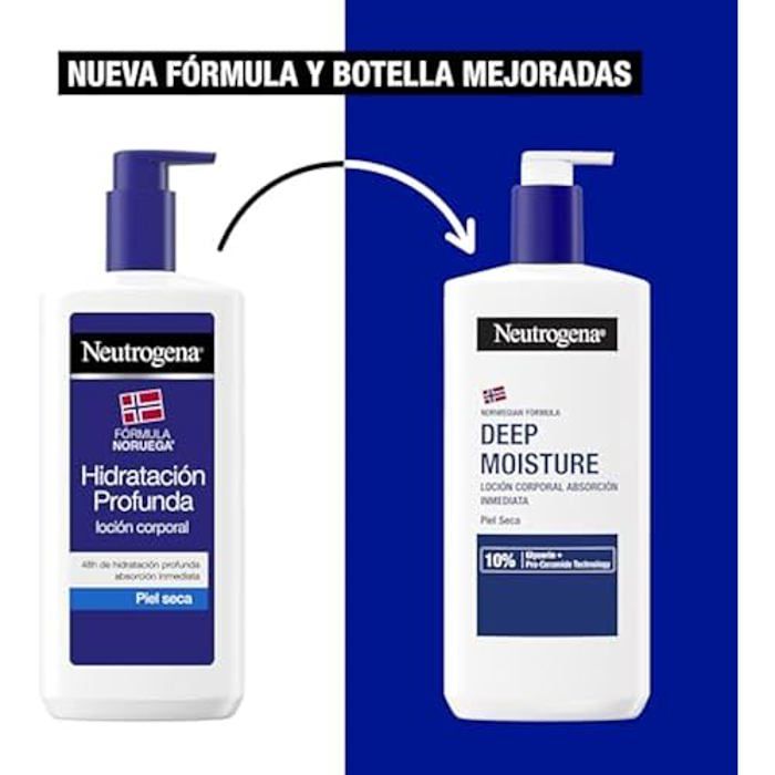 Moisturizing Lotion - NEUTROGENA - DEEP HYDRATION - 2 X 750ml - Dry Skin - Paraben-Free