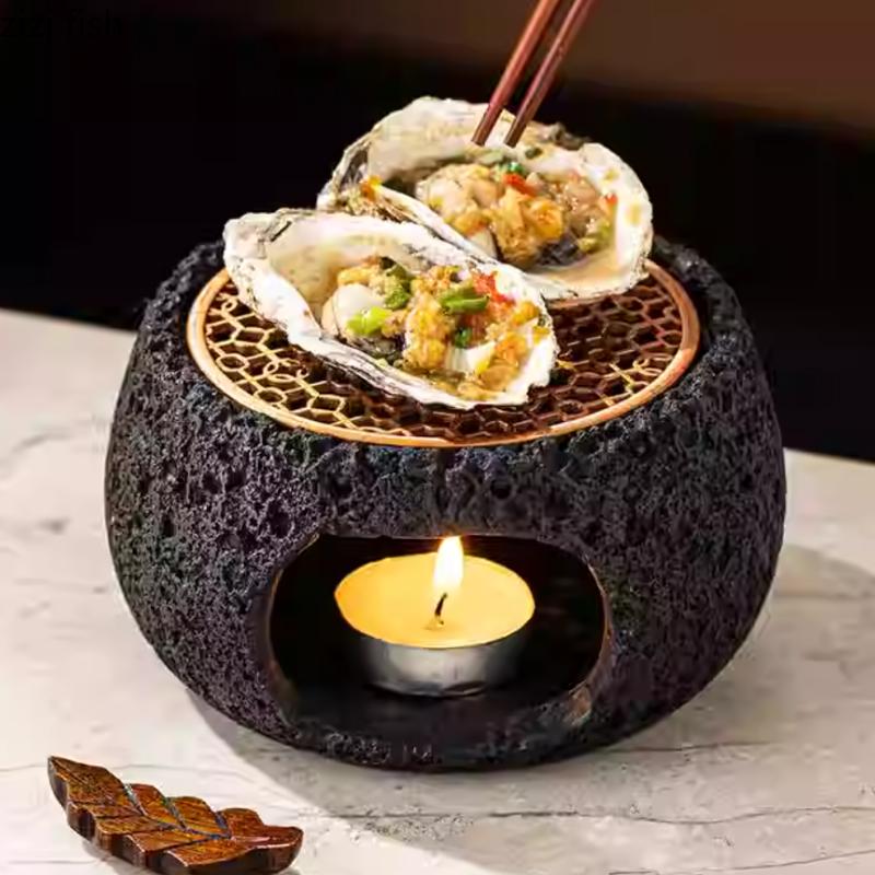 Platos para comer Horno pequeño Calentador de velas Disco aislante Vajilla especial Plato de frutas Bandeja para refrigerios Tazón de postre Horno de calentamiento