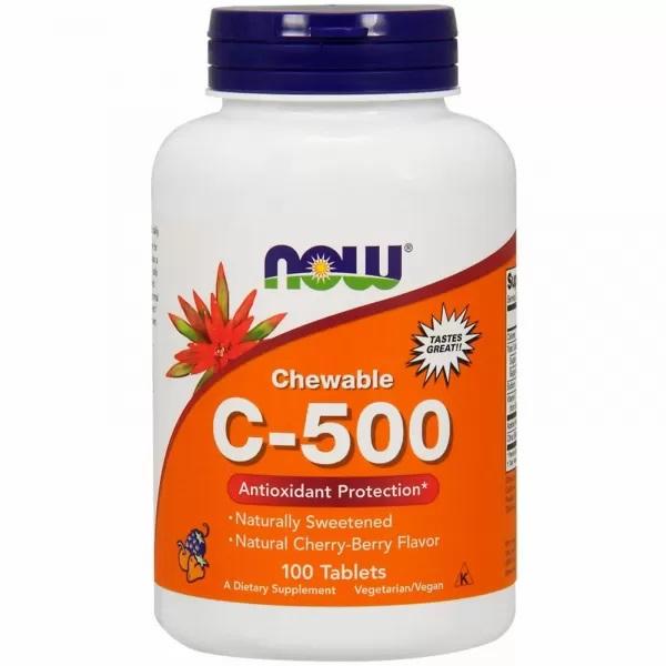 Now Foods - Vitamin C-500,  100 TABS