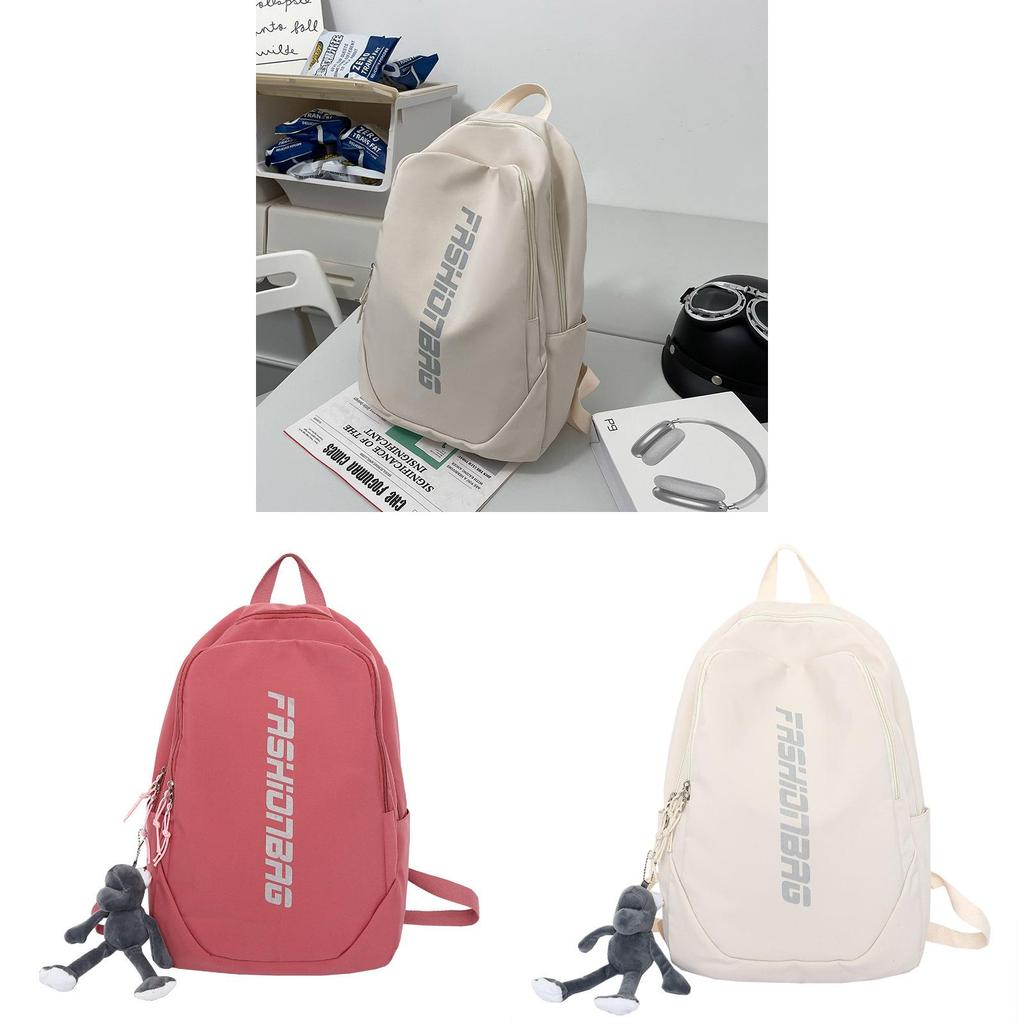 Nylon School Backpack For Teens With Durable Zipper And Phone Pocket For Daily Use