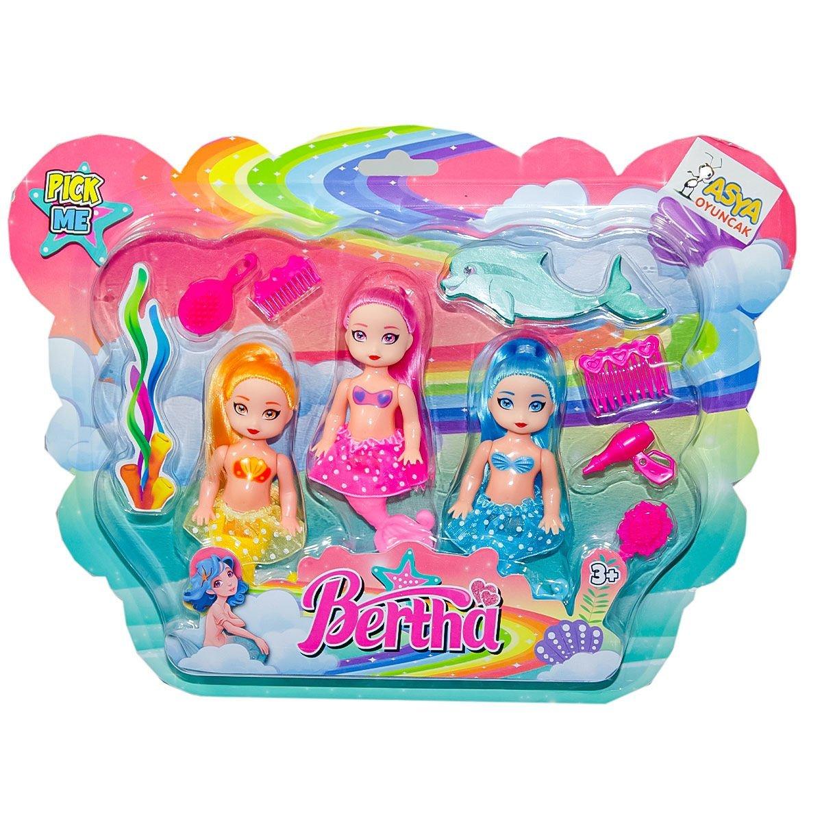 

10451-5017 Kartela 3lü Deniz Kızı - Asya Oyuncak