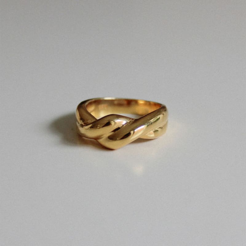 Youngglow Silver925 Bold Twisted Ring (2color)