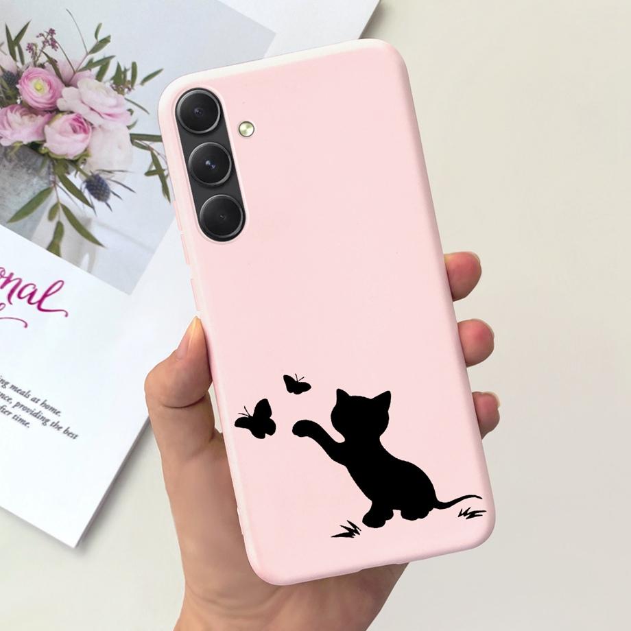 For Funda Samsung Galaxy A55 5G Case Daisy Stylish Painting Soft SIlicone TPU Bumper For Samsung A55 A55 5G GalaxyA55 Coque Etui