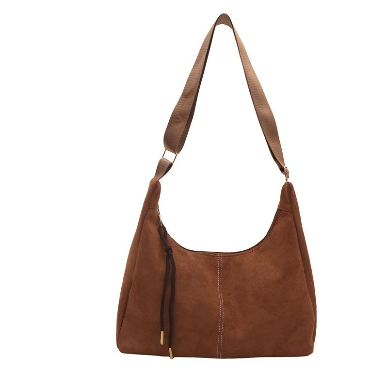 Women Large Capacity Retro Versatile Commute Single Shoulder Crossbody Tote Handbag