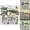 Moc Military Soldiers Building Blocks Figurines Set Plastic Toy With Weapon Accessories And Equipment Bag