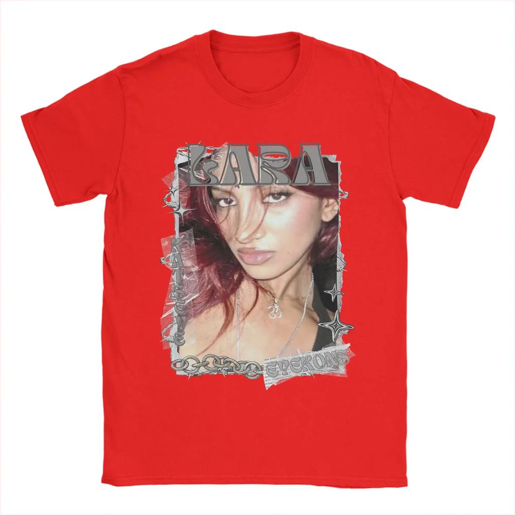 Katseye EYEKONS Kara Chrome Fan Tribute Cotton TShirt Loose Fit for Girl Group Stans Comfortable Fashion Tshirts