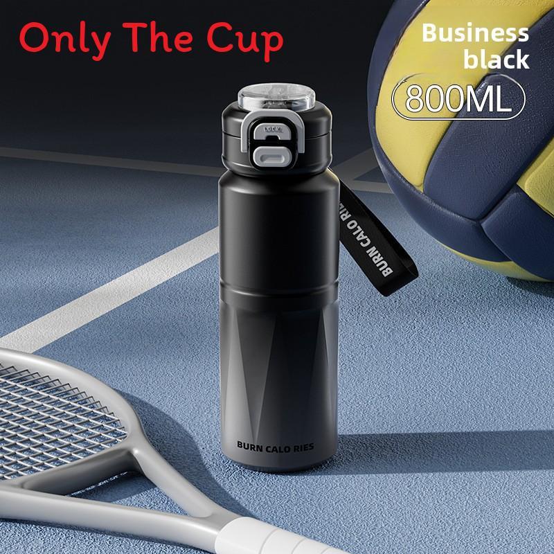Gradient Pink Thermal Travel Mug With Carrying Rope For Outdoor And Home Use