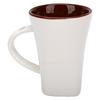 130ml Schokoladenfondue-Tasse mit Gabel Keramik Persönlicher Wärmer Schokoladenschmelzbecher Set für Date Geburtstag Weiß