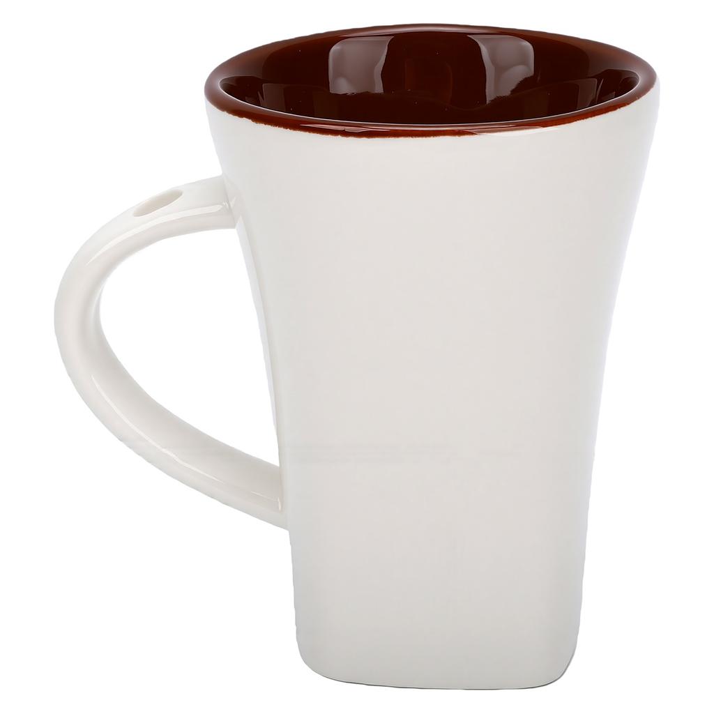 130ml Schokoladenfondue-Tasse mit Gabel Keramik Persönlicher Wärmer Schokoladenschmelzbecher Set für Date Geburtstag Weiß