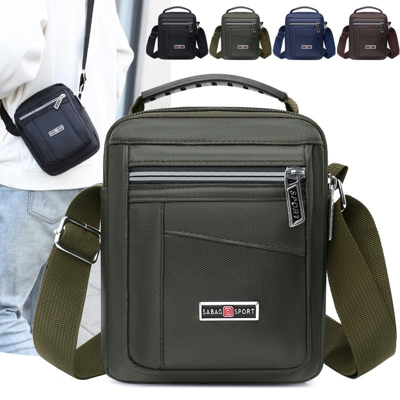 Shoulder Bag Men's Messenger Bag Backpack Casual Waterproof Nylon Bag Travel Bag Trendy Fashion Men's Bag