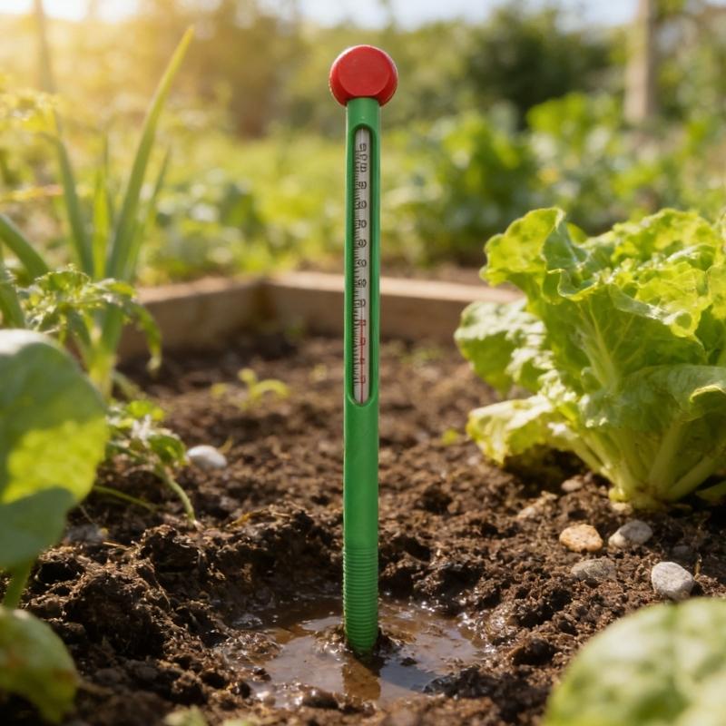 Pack of 2 Plastic Soil Temperature Gauge Meter Resistant To Weather Conditions for Horticulture And Farming Long Term Use