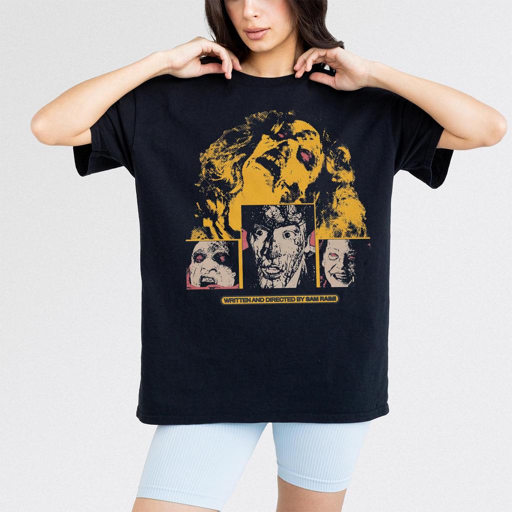 Plus Size Summer Womens Retro 80s Sam Raimi Dead Movie  TShirt Cotton Breathable Stylish Versatile Street Style Oversized