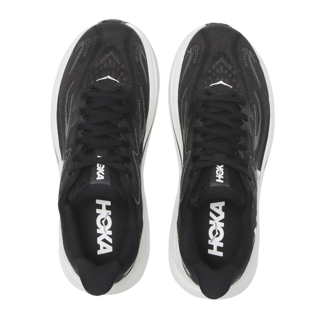 1162031-BWHT Hoka Clifton 10 Black White (Women's )