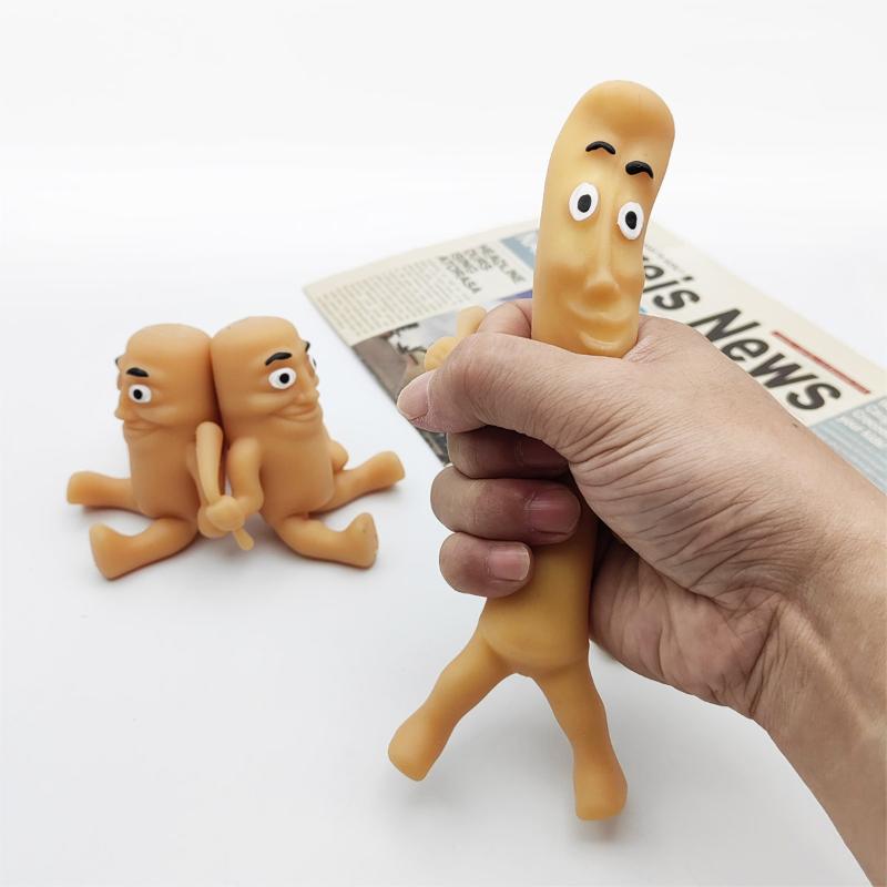 Italian Brainrot Tung Sahur Soft Rally Toys Stress Relief Prank Toy Fidget Toy Transformable Kids Adults Party Birthday Gift