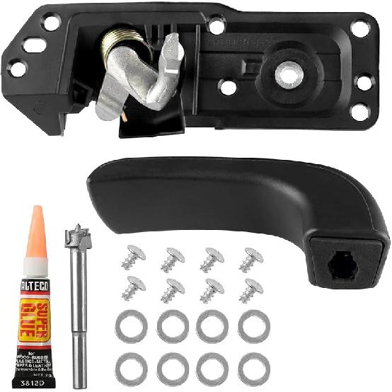 Interior Door Handle Front Left Driver Side Compatible With 2007-2014 Chevy Silverado Avalanche Suburban Tahoe GMC Sierra Cadillac Escalade ESV EXT