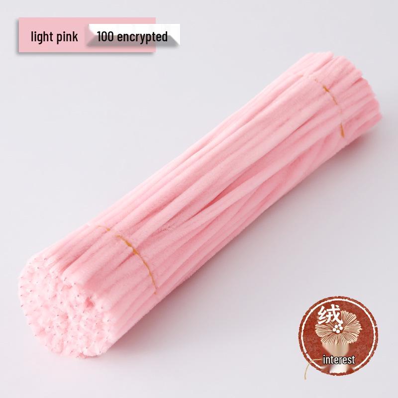 Macaron Twist Stick: Encrypted Velvet & Faux Plush Chenille Stems - DIY Mixed Color Craft Pack
