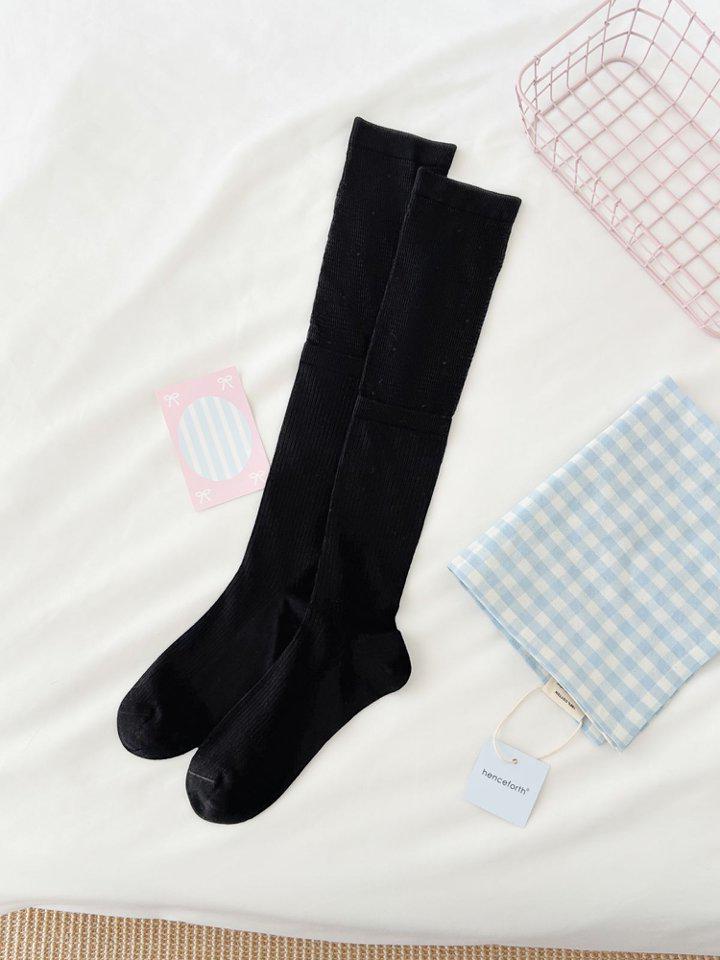 

Женские компрессионные носки для стройности в балетном стиле: Однотонный, Длинный мешковатый дизайн, Идеально с кожаной обувью. One Size чёрный