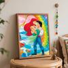 Disney The Little Mermaid Ariel Prince Eric Oil Painting Art Set Handmade Diy Gift Home Decoration