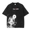 Takopis Original Sin T Shirt Takopii Kuze Shizuka Anime Vintage Washed Tops Tees Oversized Short Sleeve T-shirt Men