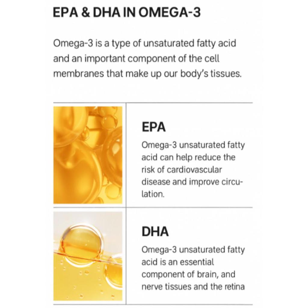 [Lyuh Esther] Superkritisches rTG Omega3 mit Vitamin D,E 30 Stück