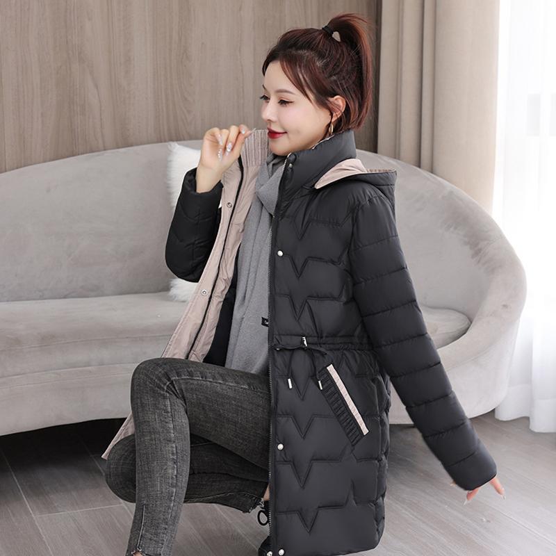 Women Jacket Coats Long Parkas Down Hooded Overcoat Winter Thick Warm Jackets Windproof Casual Student Coat