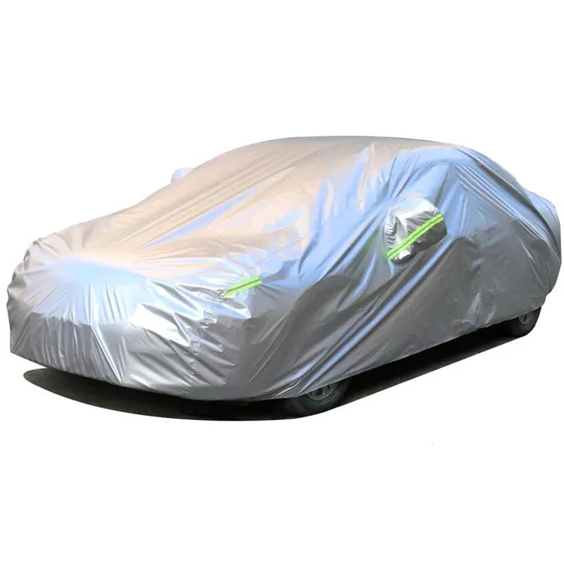 Outdoor Full Car Cover For Mazda CX-70 with Reflective Strips Waterproof Snowproof Dustproof UV Protection Auto Accessories