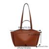 Casual Tote Bag Set Solid Color Large Capacity Handbag Versatile Commuting Bags Armpit Shoulder Bag For Women Gifts