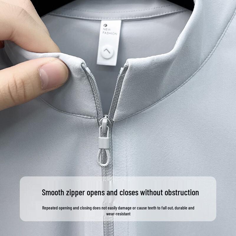 Tucano Herren Eisseide Halbzip Stehkragen Poloshirt