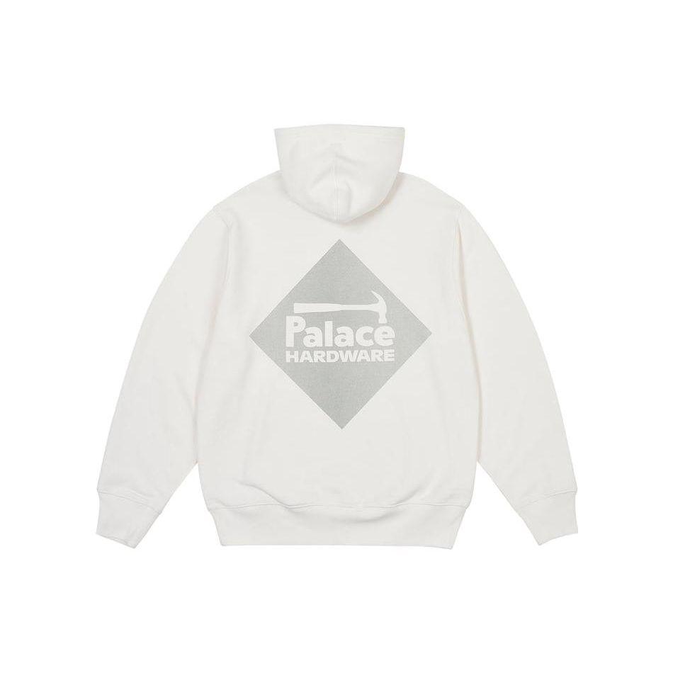 Palace Hardware Hood White Unisex Tops P25HD012