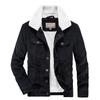 Corduroy Coat, Men's Autumn and Winter Cotton Coat, Large Size Cotton Coat, Loose Men's Clothing, Retro Velvet Thickened Cotton Coat