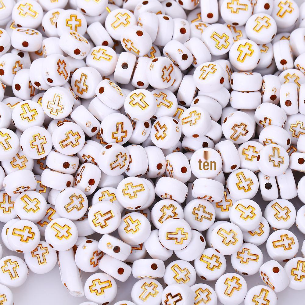 Acrylic Letter Beads for Kids' Jewelry Making – Educational DIY Beading Accessories