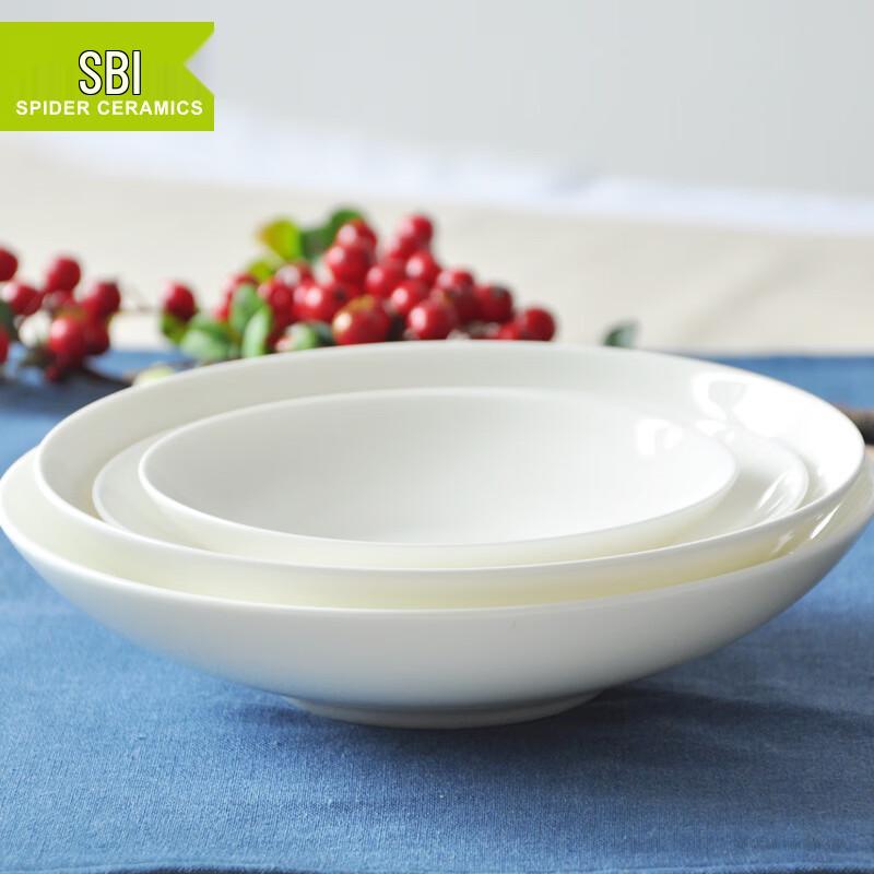 

Sibaide Pure White Bone China Ceramic Dinner Plate