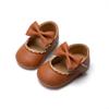 Baby Freizeitschuhe Kleinkind Schleife Rutschfeste Gummi Weiche Sohle Flach PU Kleinkindschuhe Babyschuhe Schleife Prinzessin Schuhe