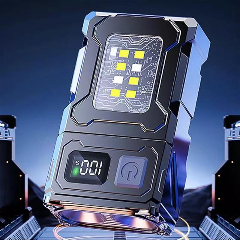 MINI USB Rechargeable LED Flashlight Portable Tail Magnet Flashlight Super Bright Camping Lantern Side COB Emergency Light