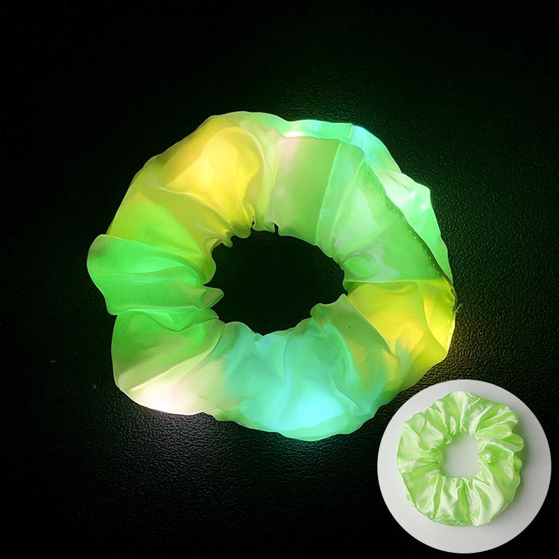 LED Flashing Disco Hair Tie: Glowing Rubber Band for Nightclub Style