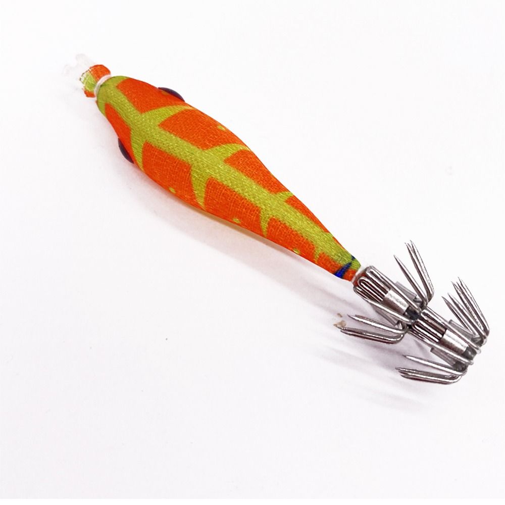 2pcs 2022 Luminous Jigs Lead Sinker weave Squid Hook Wood Shrimp Lures Fishing Tackle Octopus Bait