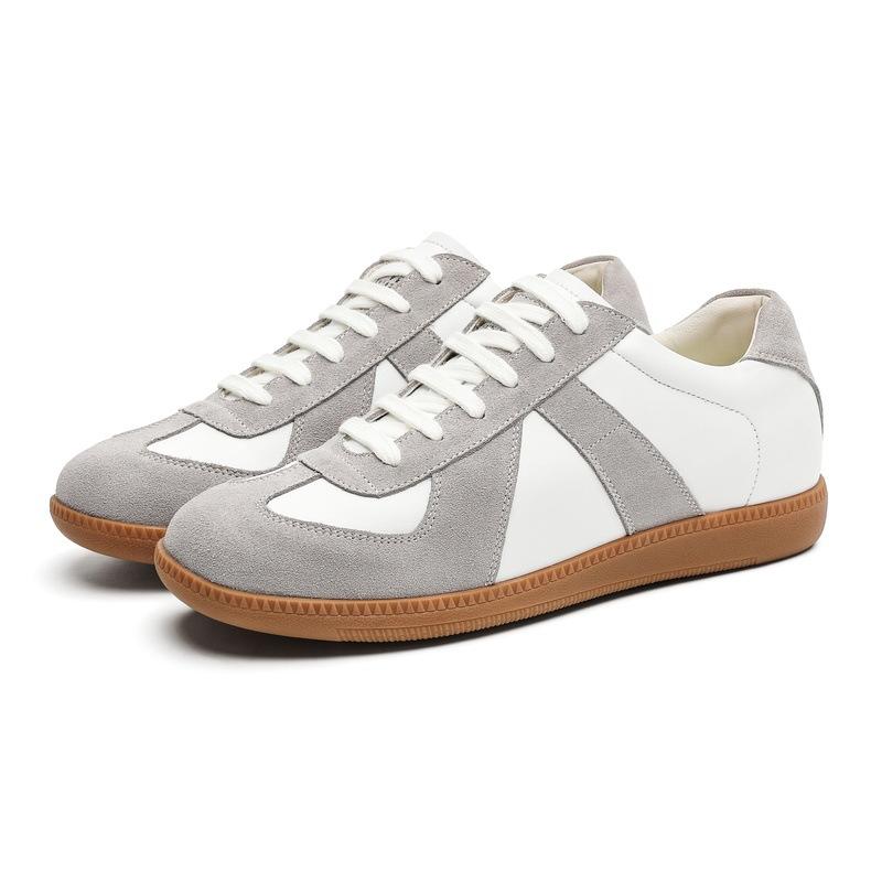 Dexun Shoes Men'S White Retro Versatile Commuting White Shoes Flat-Soled Forrest Gump Training Shoes Increase The Inner Height By 5Cm