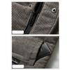New Vest Jacket Men's Autumn Winter Warm Sleeveless Coat Stand Collar Padded Waistcoat Corduroy Work Wear Male Clothes 5XL
