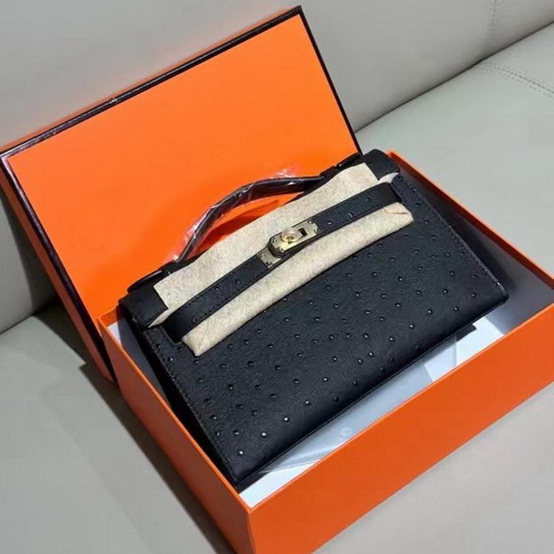 2026 Neue Leder-Damenhandtasche erste Schicht Straußenmuster Rindsleder erste und zweite Generation tragbar Einzel schulter schräg über tragbar Damenhandtasche