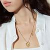 Gold Necklace Female French Retro Exquisite Niche Design Love Collarbone Chain Versatile Accessories