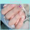 Lovely Pure Desire Style Handmade Short Star Pattern Nail Stickers Xs S M L