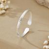 Traditional Enamel Flower Bangle Cat Paw Women's Opening Bracelet  Jewelry Gifts