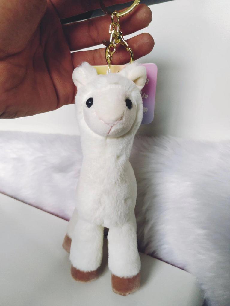 Colorful Cartoon Alpaca Keychain - Plush Llama Doll Bag Charm